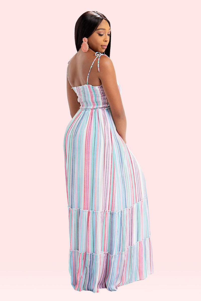 Striped Serene Maxi Dress